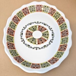 EUC Vintage Syracuse China Coral N' Jade oval serving platter.